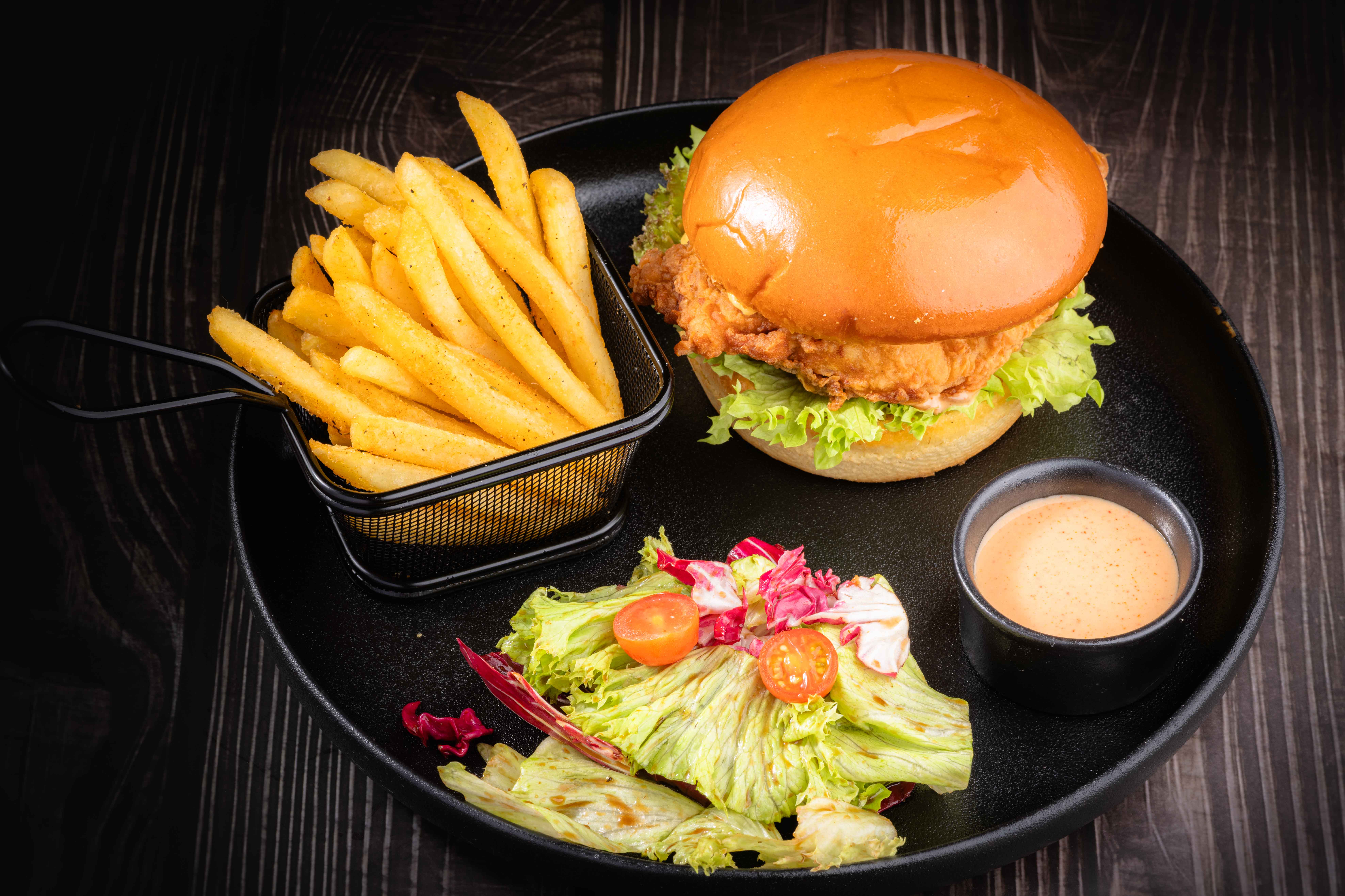Crispy Chicken Burger Meal